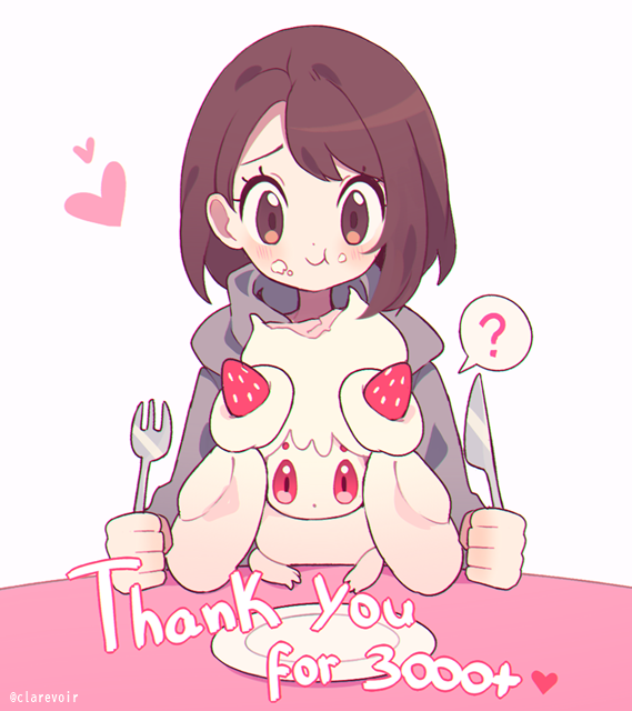 gloria and alcremie (pokemon and 1 more) drawn by aliceyawnin