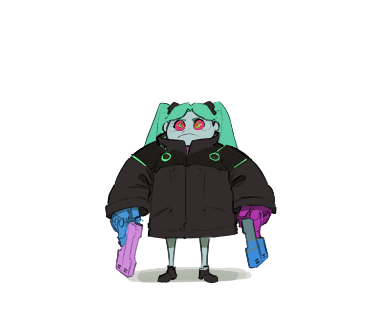 rebecca (cyberpunk and 1 more) drawn by psuede