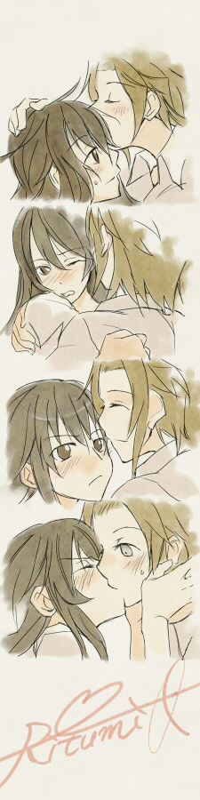akiyama mio and tainaka ritsu (k-on!) drawn by takamachiya