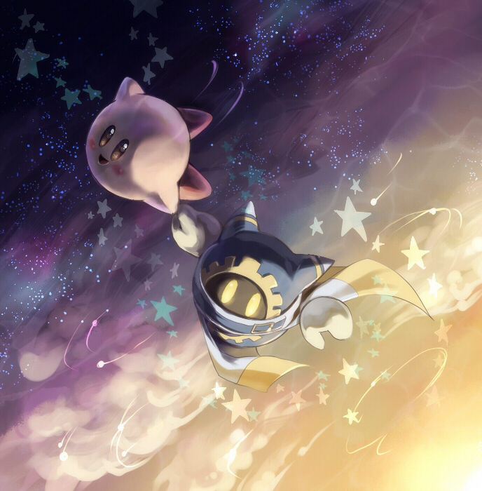 kirby and magolor (kirby) drawn by janis_(hainegom)