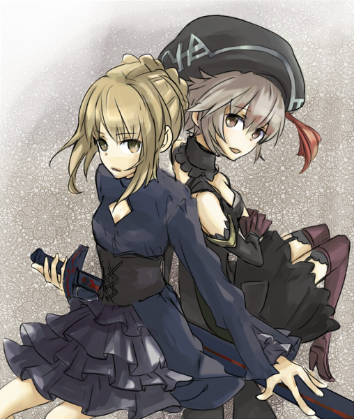 artoria pendragon, saber alter, and shino (fate and 3 more) drawn by erino