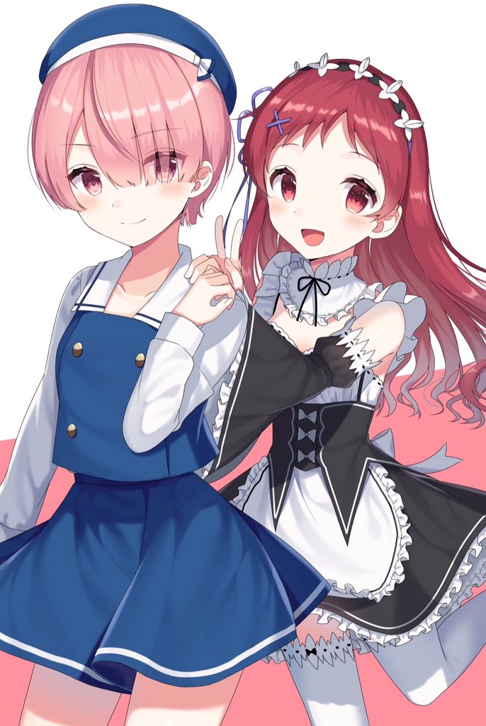 ram, natsu megumi, and murakawa rie (re:zero kara hajimeru isekai seikatsu and 1 more) drawn by izumo_neru