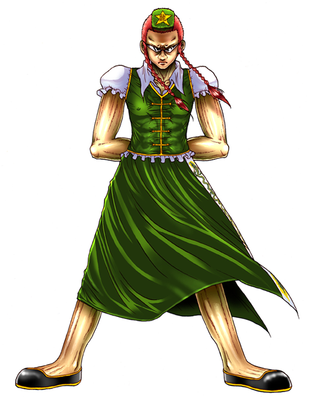 hong meiling (touhou) drawn by fuu_(futian)