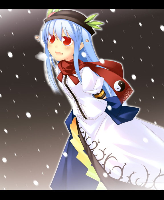 hinanawi tenshi (touhou) drawn by nu_(plastic_eraser)