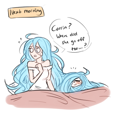 female corrin and azura (fire emblem and 1 more) drawn by dashingicecream