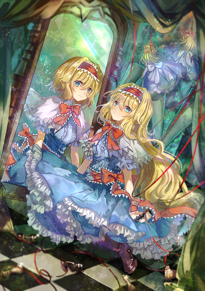 alice margatroid and shanghai doll (touhou and 1 more) drawn by vima