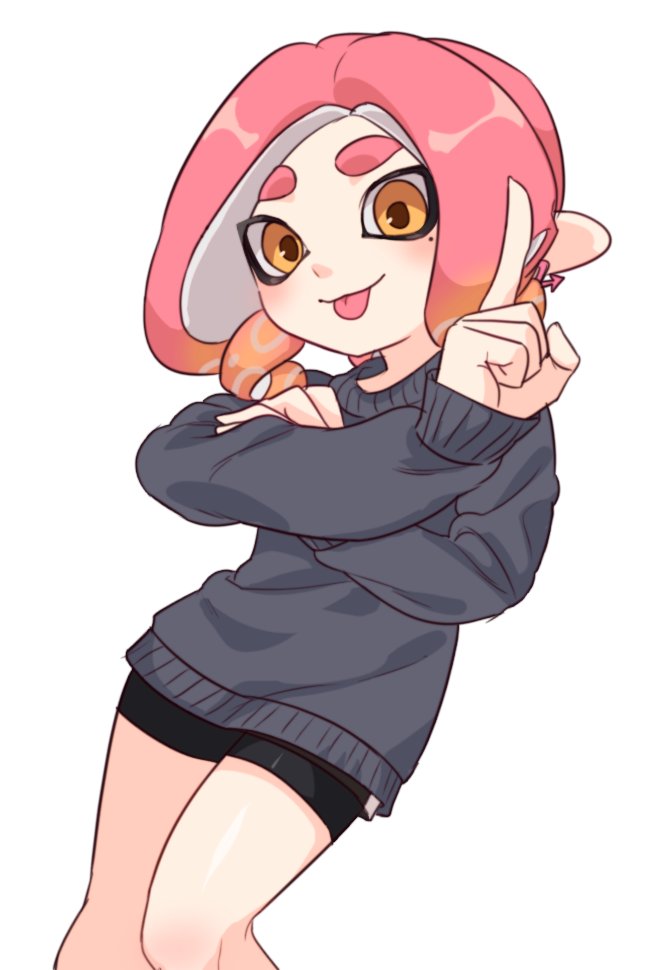 octoling player character and octoling boy (splatoon) drawn by ikki_(gsl_9708)