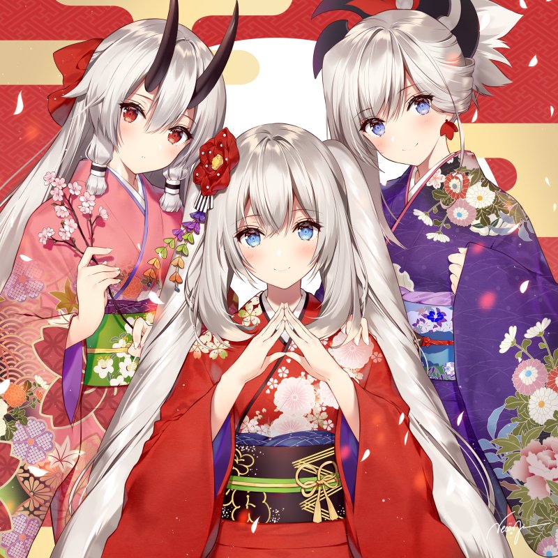 miyamoto musashi, tomoe gozen, and marie antoinette (fate and 1 more) drawn by necomi