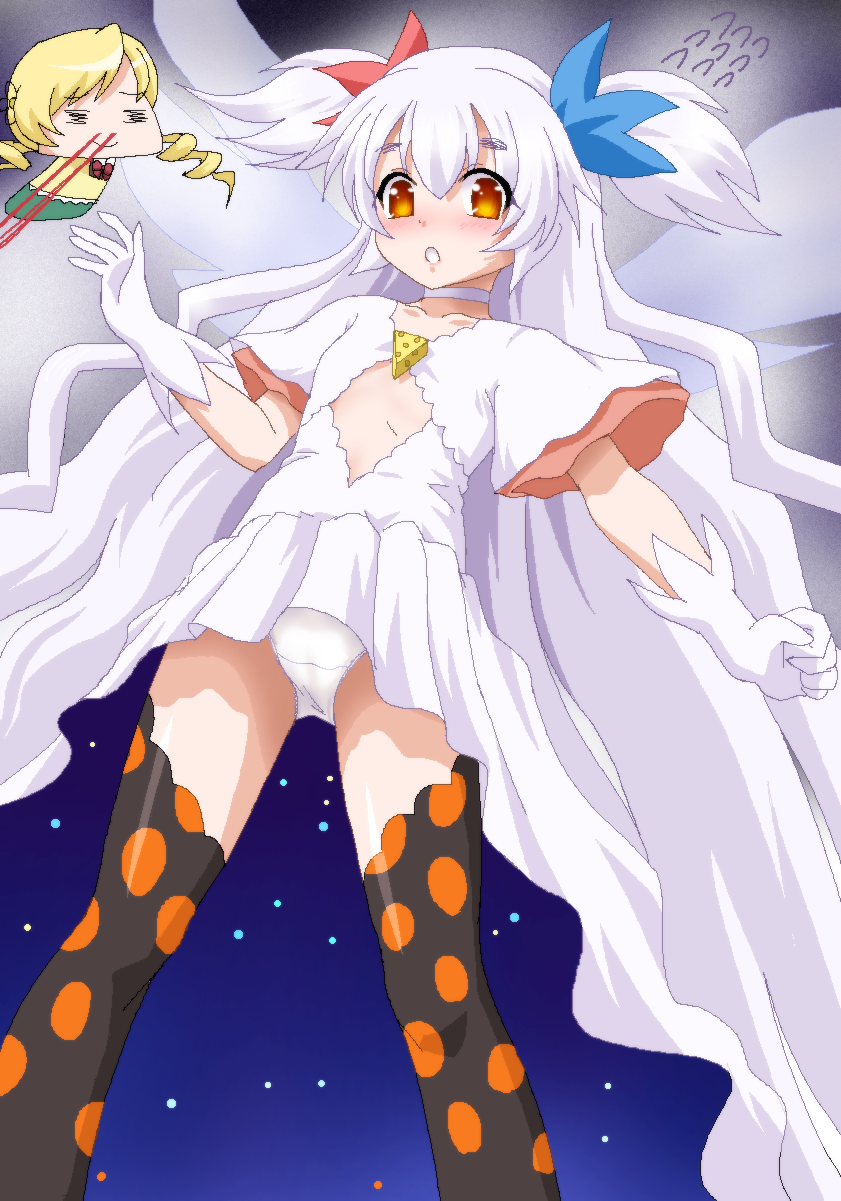 kaname madoka, tomoe mami, ultimate madoka, and momoe nagisa (mahou shoujo madoka magica and 1 more) drawn by hayashiya_zankurou