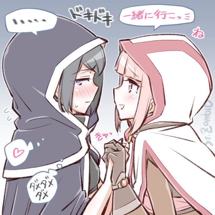 tamaki iroha and kuroe (mahou shoujo madoka magica and 1 more) drawn by studiozombie