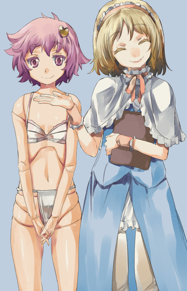 alice margatroid and komeiji satori (touhou) drawn by yohane