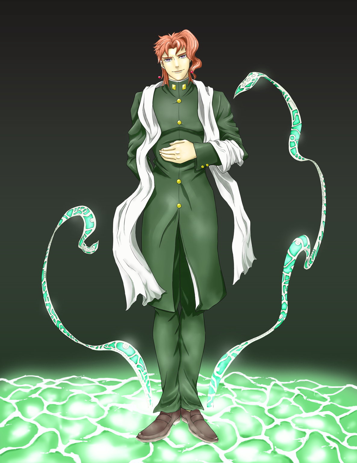 Kakyouin Noriaki And Hierophant Green Jojo No Kimyou Na Bouken