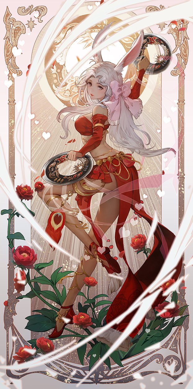 warrior of light and dancer (final fantasy and 1 more) drawn by kino_cain