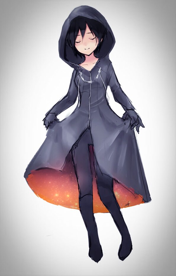 xion (kingdom hearts and 1 more) drawn by mizu_ramen