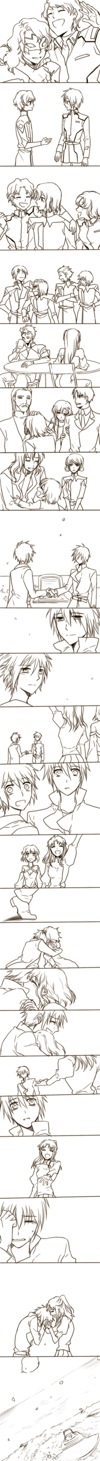cagalli yula athha, athrun zala, lacus clyne, kira yamato, shinn asuka, and 18 more (gundam and 2 more) drawn by penta