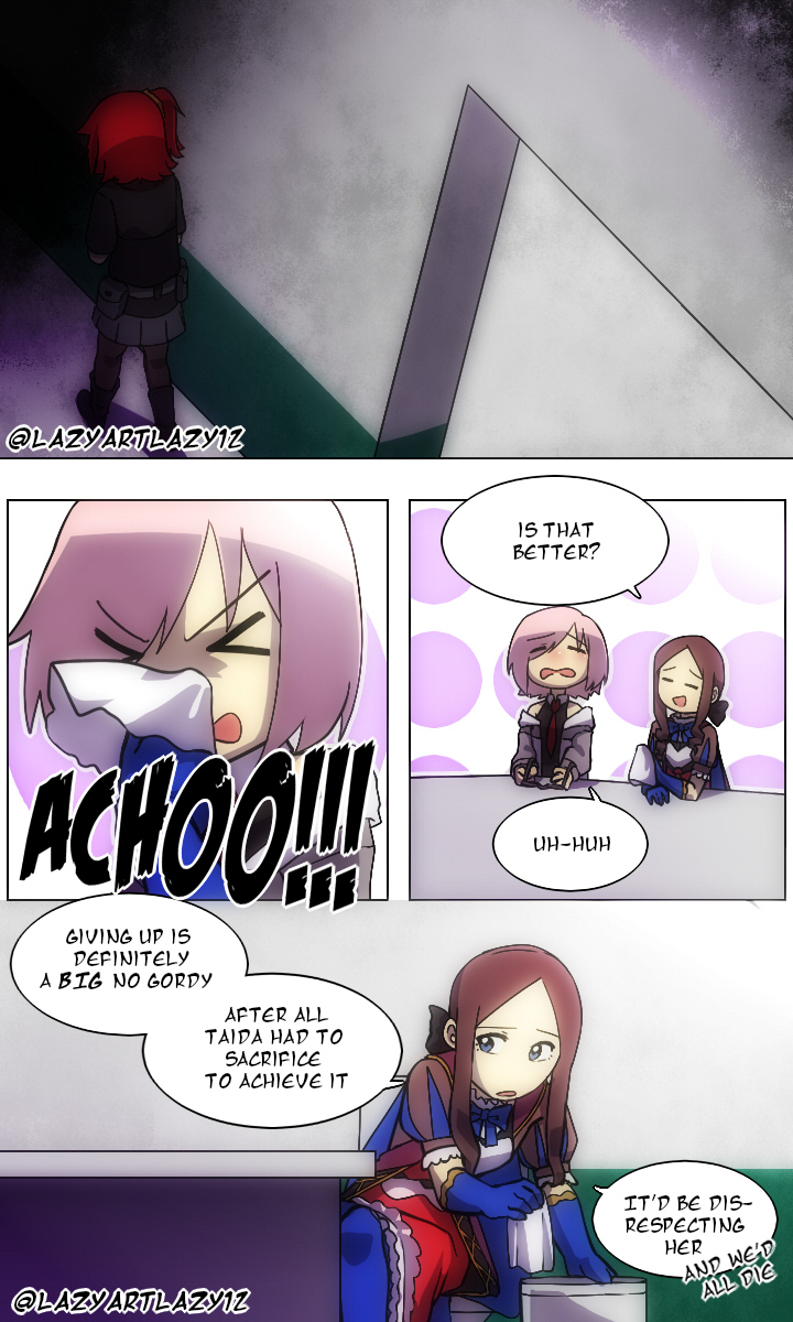 mash kyrielight, fujimaru ritsuka, and leonardo da vinci (fate and 1 more) drawn by lazyartlazy12 and tyrnickleback