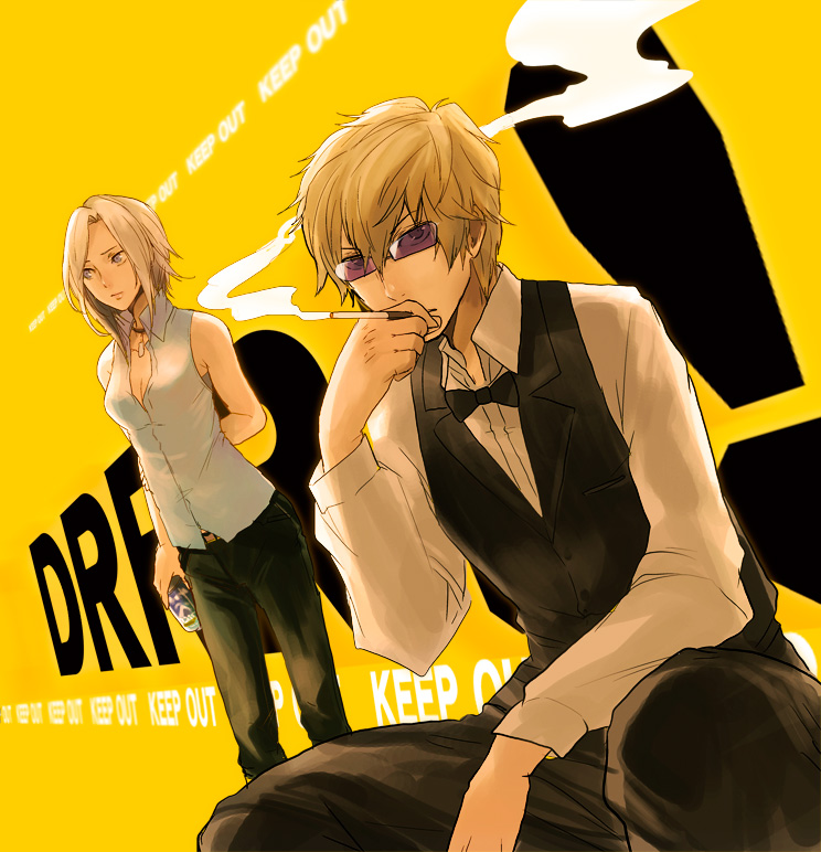 heiwajima shizuo and vorona (durarara!!) drawn by maguchimo