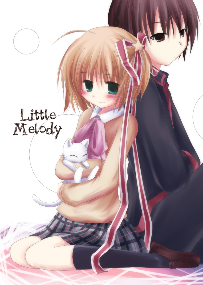 kamikita komari, naoe riki, and lennon (little busters!) drawn by yuzuki_(rurirara)
