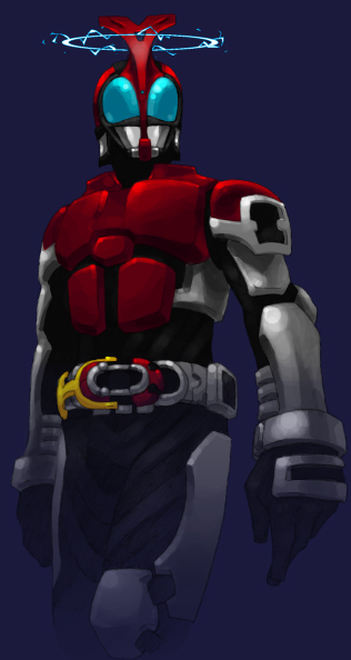kamen rider kabuto (kamen rider and 1 more) drawn by spoiled_kandume