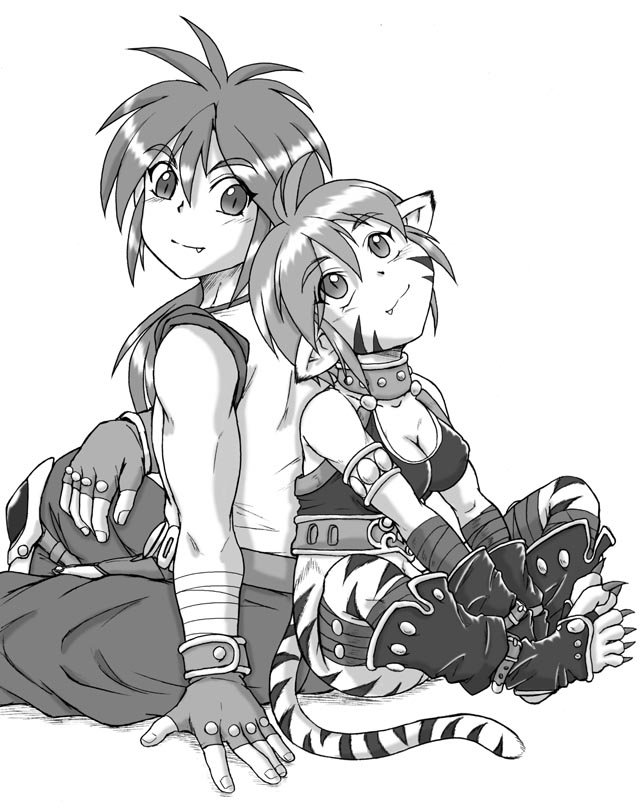 rinpoo chuan and ryu (breath of fire and 1 more) drawn by gamonkoubou