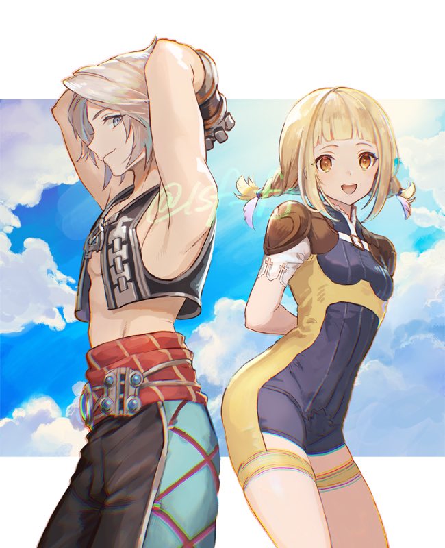 penelo and vaan (final fantasy and 1 more) drawn by sasanomesi
