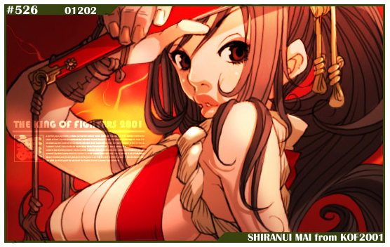 shiranui mai (the king of fighters and 2 more) drawn by falcoon