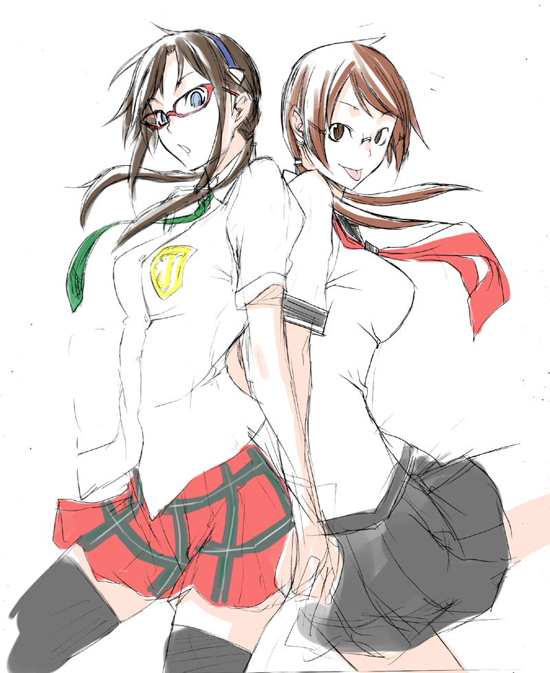 makinami mari illustrious and isone kotoha (neon genesis evangelion and 3 more) drawn by yasuda_suzuhito