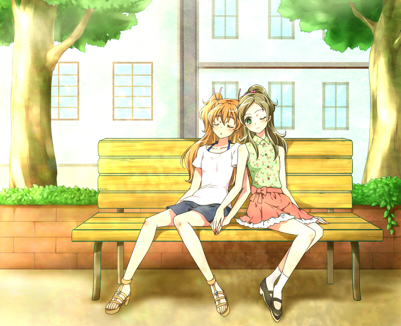houjou hibiki and minamino kanade (precure and 1 more) drawn by kagami_chihiro