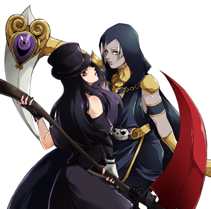 testament and thanatos (guilty gear and 3 more) drawn by 2ndheaven