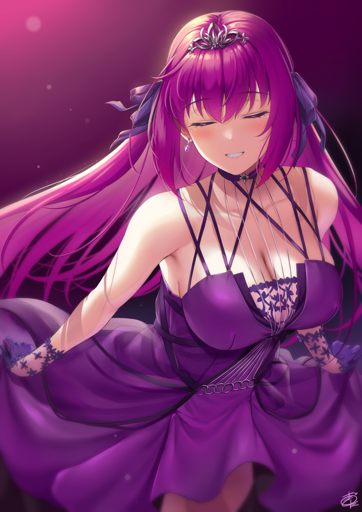 scathach and scathach skadi (fate and 1 more) drawn by okitakung