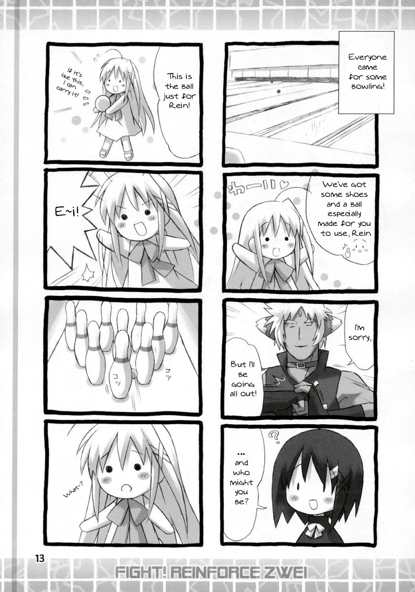 yagami hayate, reinforce zwei, and zafira (lyrical nanoha and 1 more) drawn by eretto