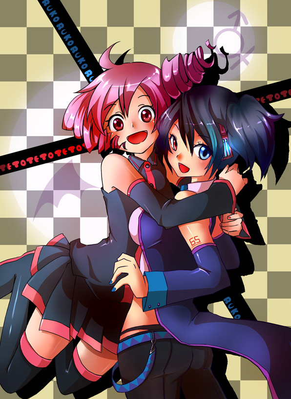 kasane teto and yokune ruko (utau) drawn by maionii