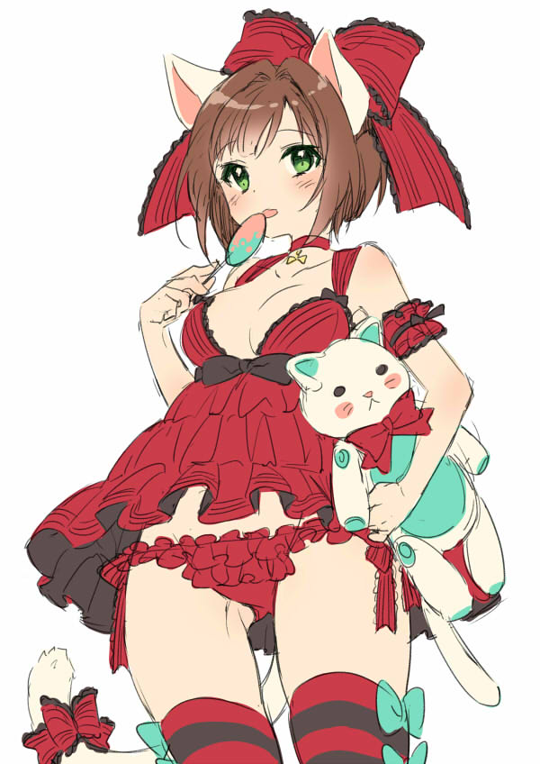 maekawa miku (idolmaster and 1 more) drawn by manle