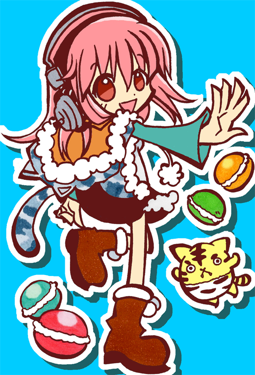 super sonico (puyopuyo and 1 more) drawn by yaya_(yayaya)