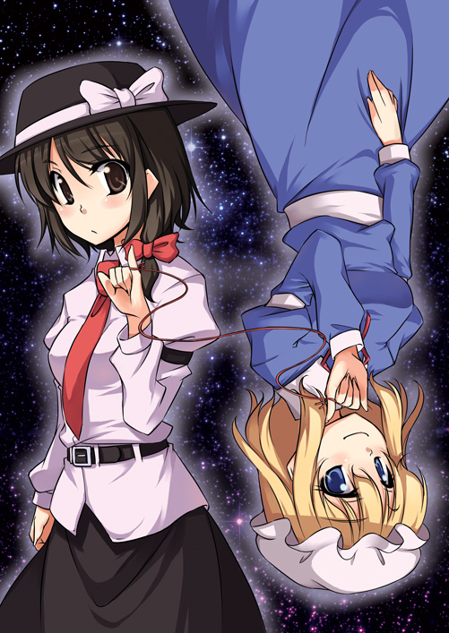 usami renko and maribel hearn (touhou) drawn by hirase_yuu