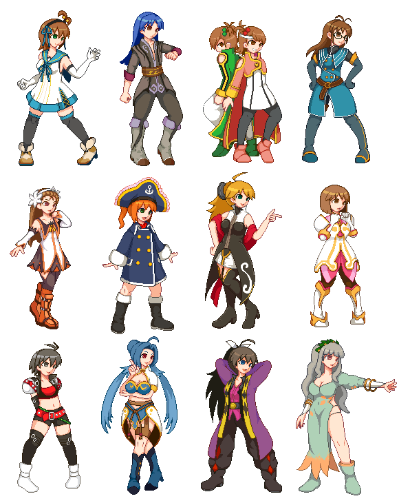 hoshii miki, kisaragi chihaya, amami haruka, kikuchi makoto, shijou takane, and 22 more (idolmaster and 13 more) drawn by yoshihiko_(eris0424)