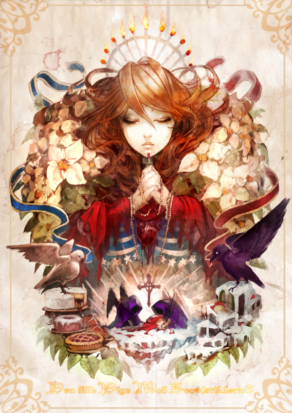 death and little match girl (original and 1 more) drawn by h@ruichi