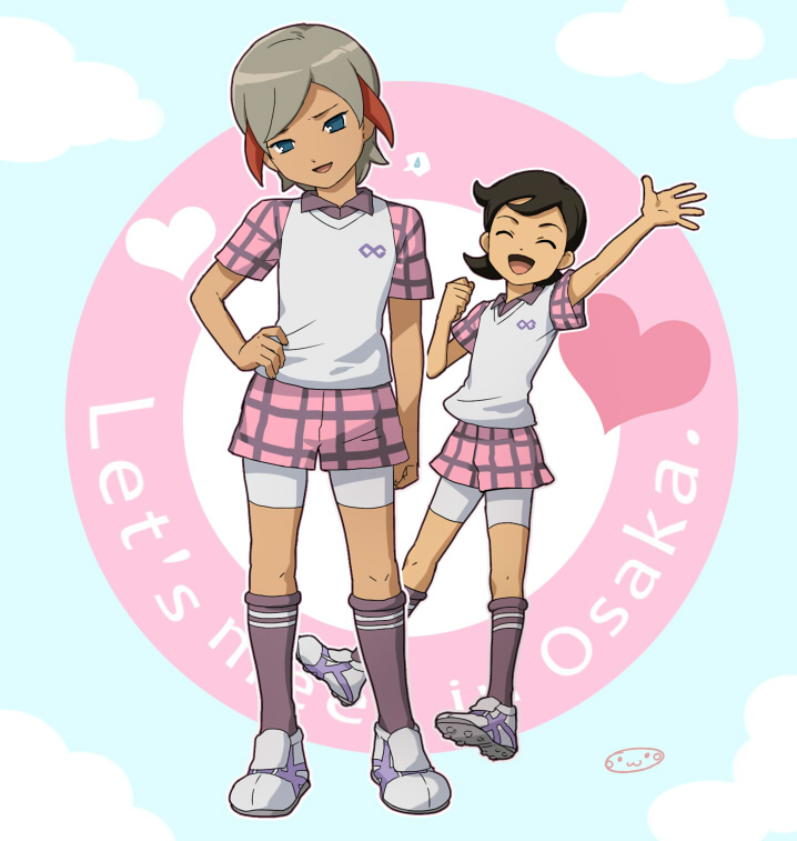 ichino nanasuke and aoyama shunsuke (inazuma eleven go and 1 more) drawn by mizuhara_aki