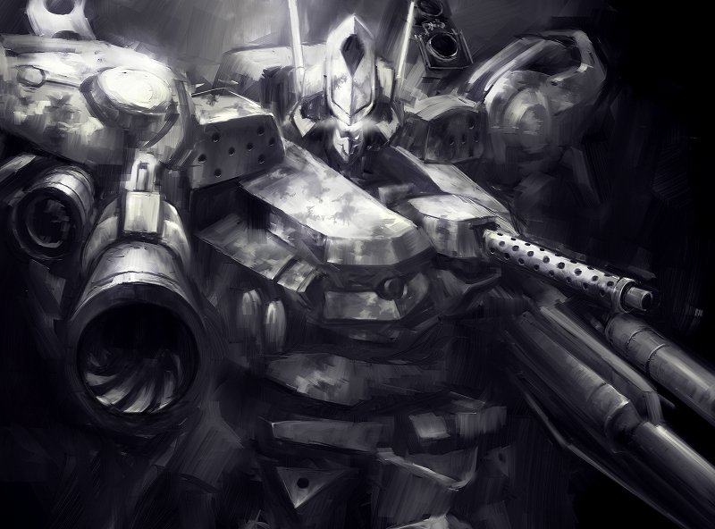 oracle and evangel (armored core) drawn by mozuo