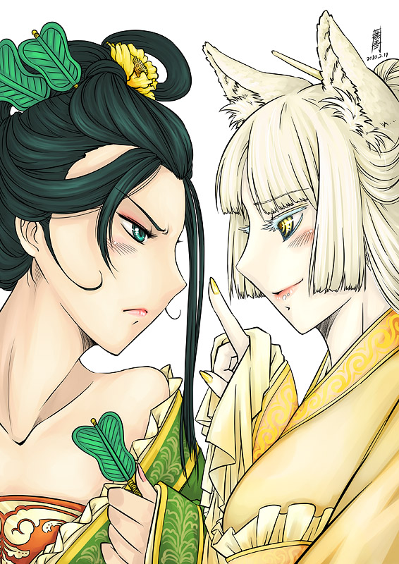 tie shan gongzhu and yu mian gongzhu (journey to the west) drawn by antaria
