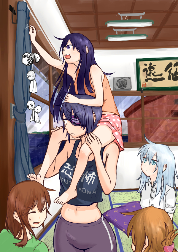 hibiki, inazuma, tenryuu, ikazuchi, and akatsuki (kantai collection) drawn by amefurashi