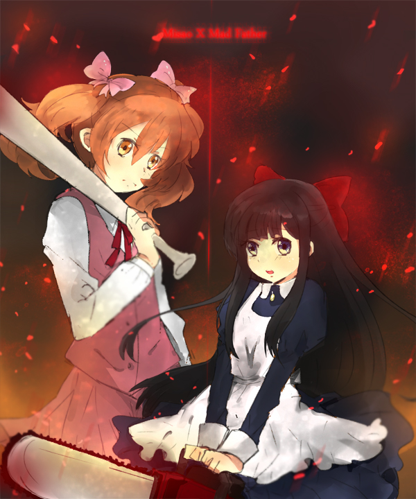 aya drevis and narukami aki (mad father and 1 more) drawn by riisu_(aquamilk)