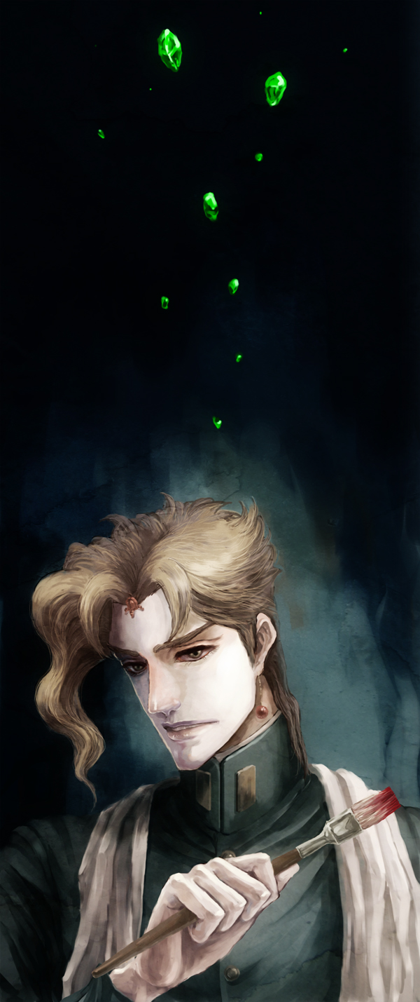 kakyoin noriaki (jojo no kimyou na bouken and 1 more) drawn by emesp
