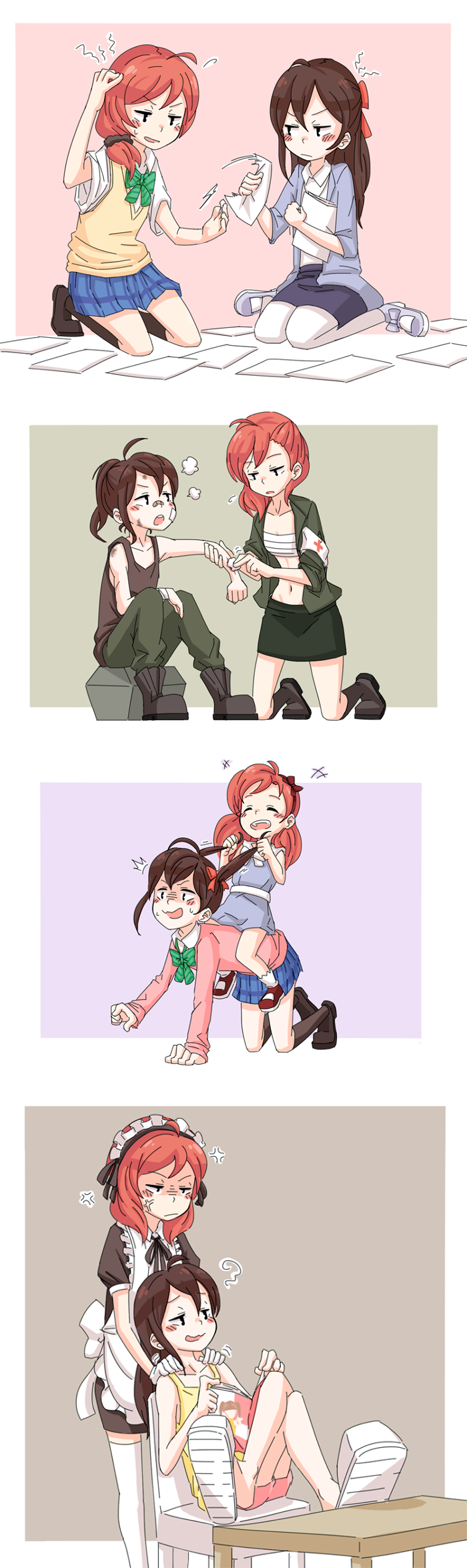 nishikino maki and yazawa nico (love live! and 1 more) drawn by friedbun