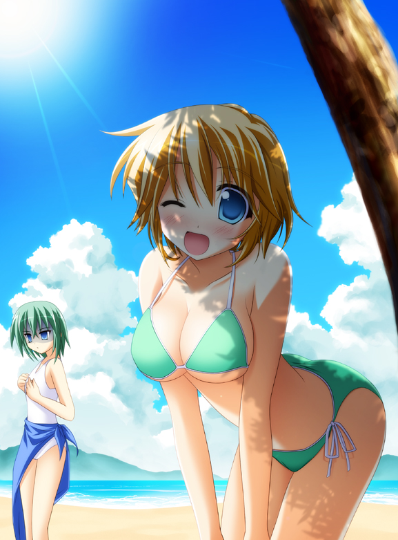 iwasaki minami and patricia martin (lucky star) drawn by tsuda_akira