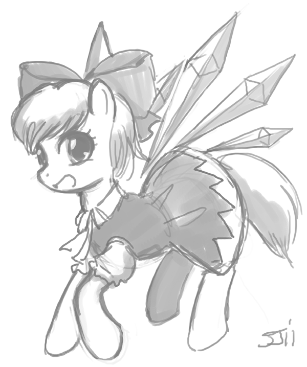 cirno (touhou and 2 more) drawn by john_joseco