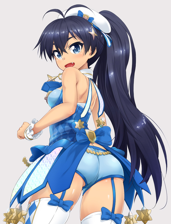 ganaha hibiki (idolmaster and 1 more) drawn by mamezou