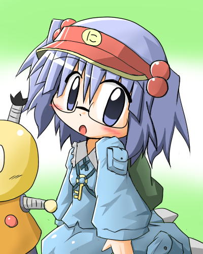 kawashiro nitori and korosuke (touhou and 1 more) drawn by kuryu_(turedure)