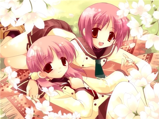 kiriyama sakura and akino momiji (sakura musubi) drawn by minazuki_haruka