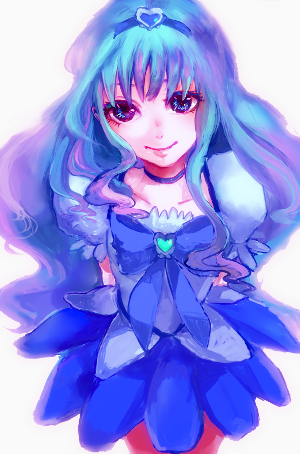 kurumi erika and cure marine (precure and 1 more) drawn by kitamura_issa